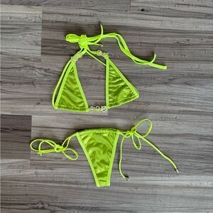 NEW Bubblegum the Brand Neon Green Bikini